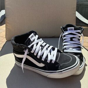 Classic Vans Sk8-Hi Black & White - Women’s Size 8